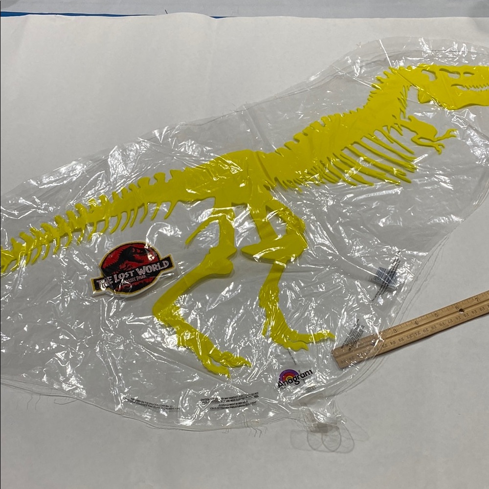 Anagram Jurassic Park The Lost World T. Rex skeleton mylar Party Balloon - Picture 8 of 13